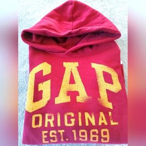 GAP KIDS RED/MAROON HOODIE SZ XL (12) NWOT